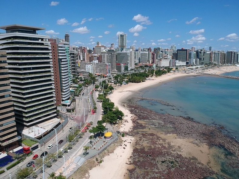 Flat Moderno e Elegante na Beira Mar de Fortaleza